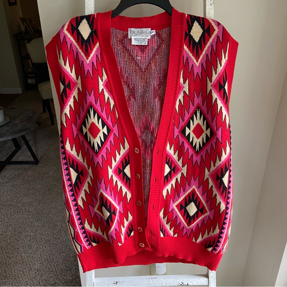 Bergdorf Goodman Vintage L/XL Sweater Vest